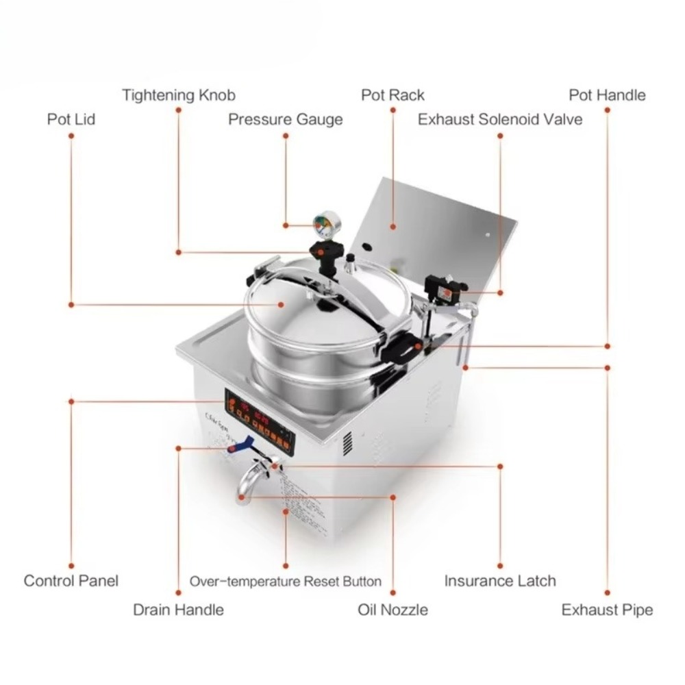 Air Fryer - Industrial Continuous Vacuum Fryer Oil-Free Electric