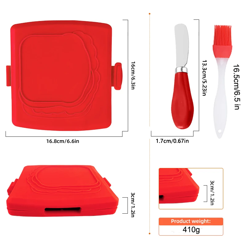 3pack Food Grade Sandwich Toas - Toaster ulasan dan harga