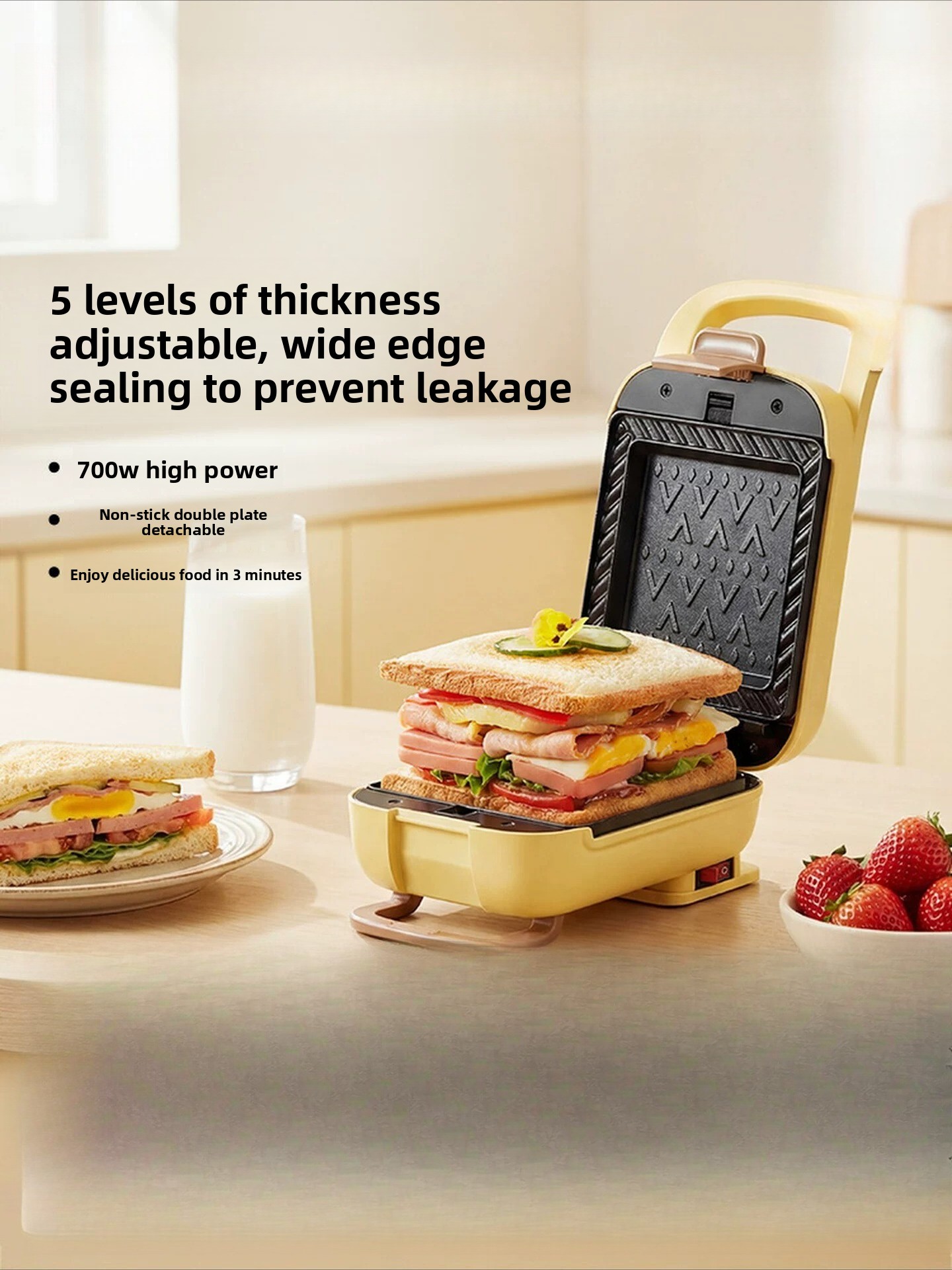 Household Thickened Hot Press  - Toaster ulasan dan harga