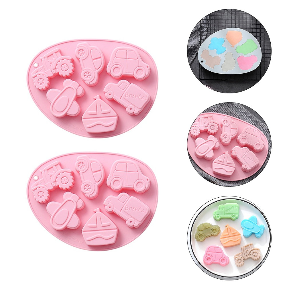 2Pcs 3D Silicone Vehicle Choco - Microwave Oven ulasan dan harga