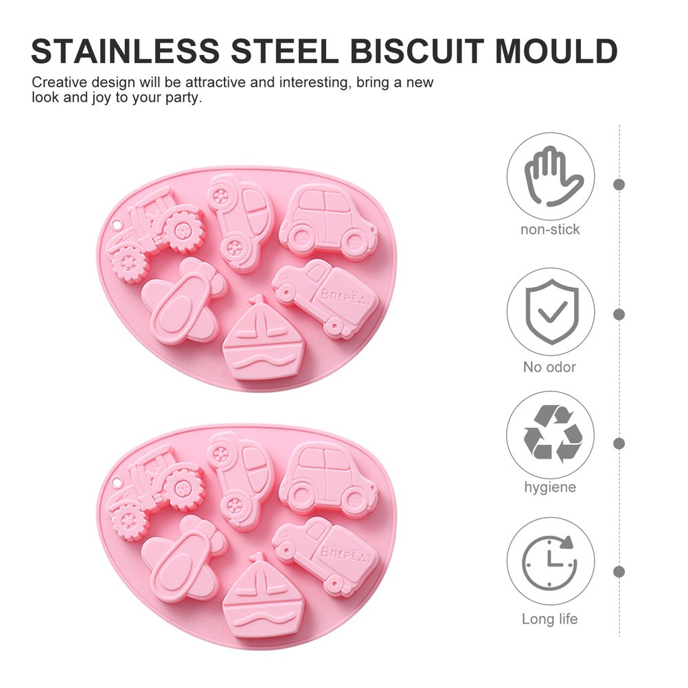 2Pcs 3D Silicone Vehicle Choco - Microwave Oven ulasan dan harga
