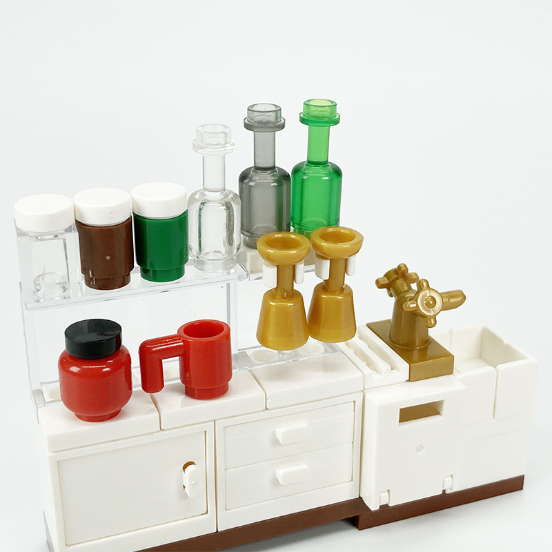 MOC block creative toys kitche - Kitchen Appliances Cabinet ulasan dan harga
