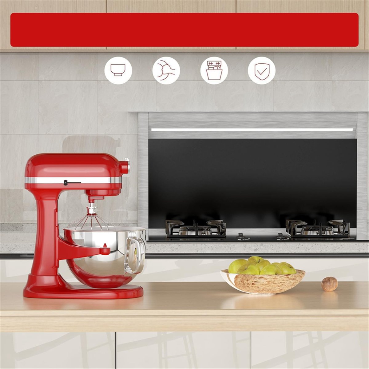 6QT Stainless Steel Mixer Bowl - Stand Mixer ulasan dan harga