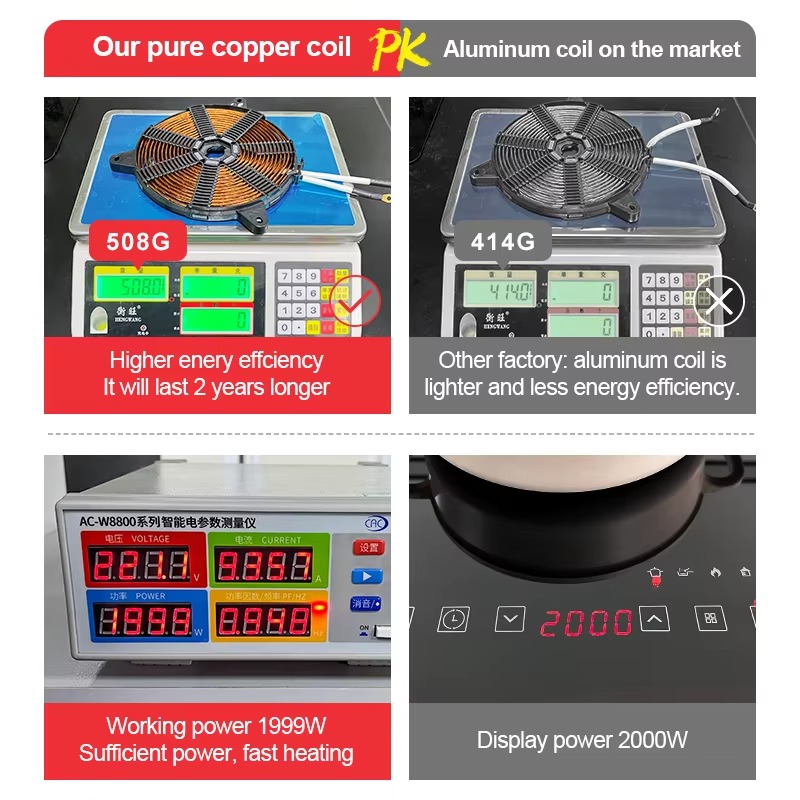 4400W Induction Hob 2 Burner T - Induction Cooker ulasan dan harga