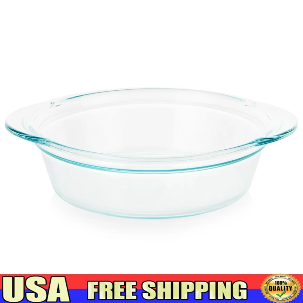 Deep Round Glass Baking Dish 9 - Microwave Oven ulasan dan harga