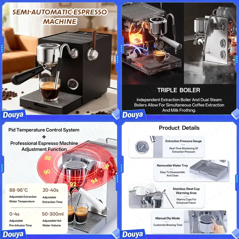 CAFOVO E120 Semi-automatic Esp - Coffee Maker ulasan dan harga