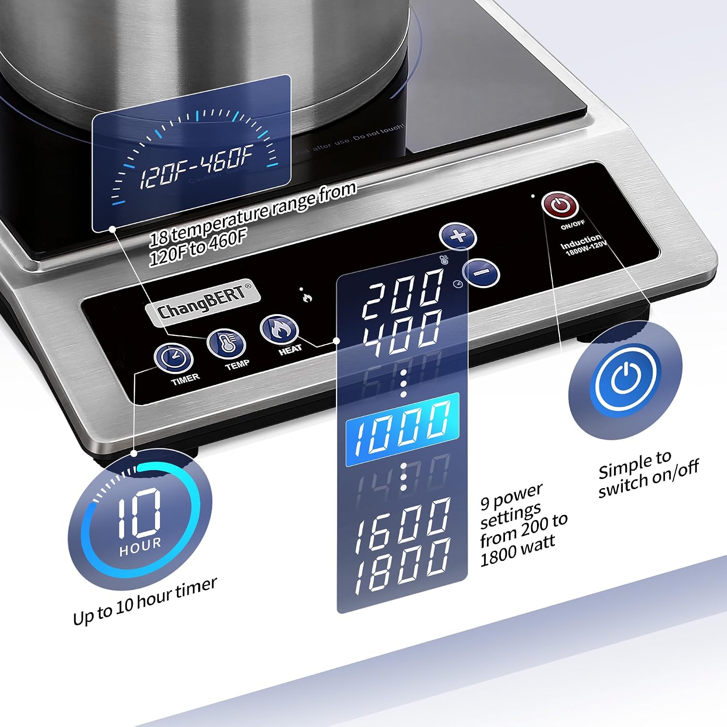 Induction Cooktop, Commercial  - Induction Cooktop Portable ulasan dan harga